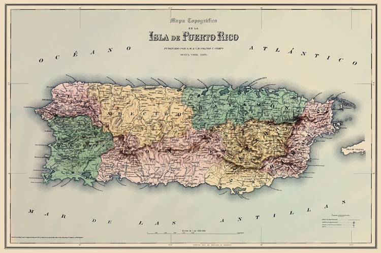 Picture of CARIBBEAN PUERTO RICO - COLTON 1886