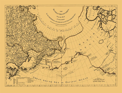Picture of DISCOVERIES RUSSIA ASIA - JEFFERYS 1776