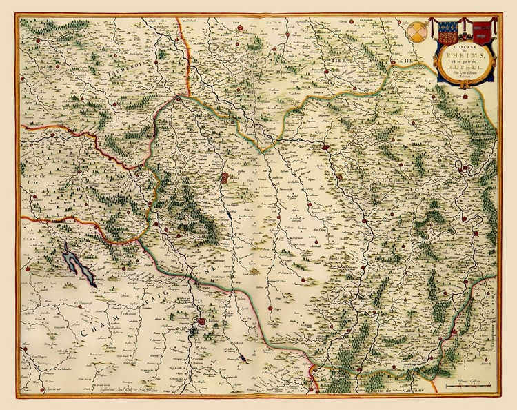 Picture of REIMS REGION FRANCE - BLAEU 1635