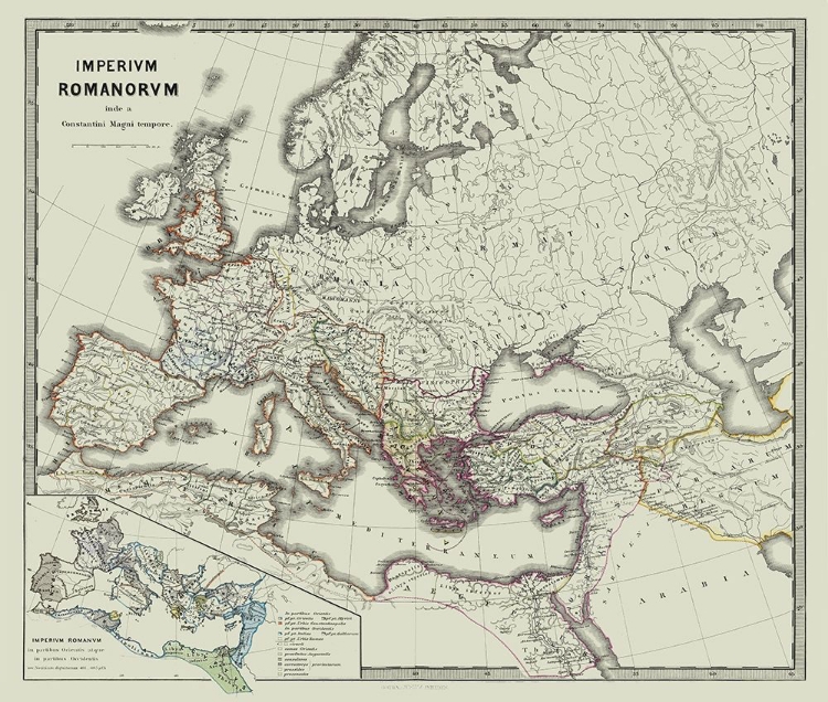 Picture of EUROPE ROMAN EMPIRE - SPRUNER 1865