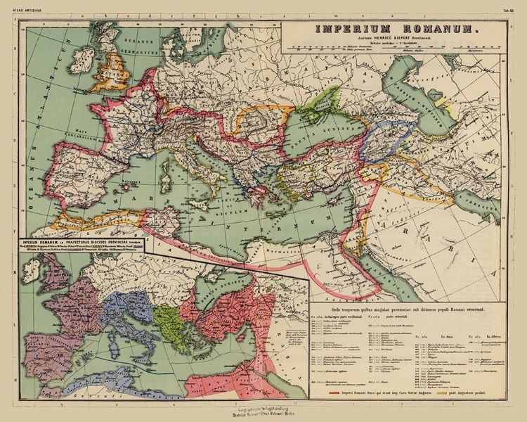 Picture of MIDDLE EAST ROMAN EMPIRE - KIEPERT 1903