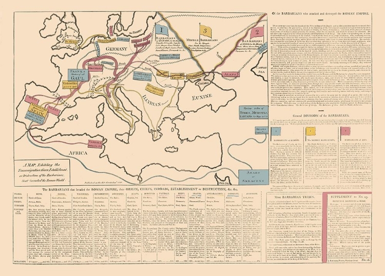 Picture of EUROPE ROMAN EMPIRE - LE SAGE 1801