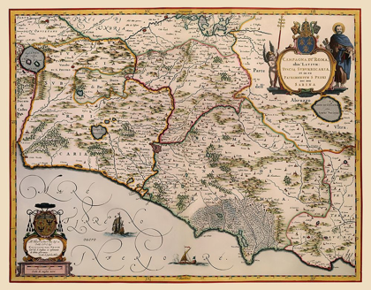 Picture of ROME REGION ITALY - BLAEU 1640