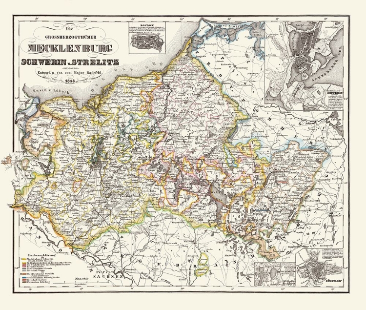 Picture of ROSTOCK SCHWERIN GERMANY - RADEFELD 1848