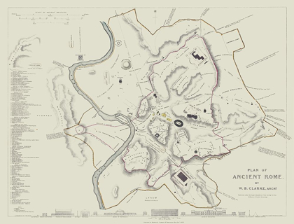 Picture of ANCIENT ROME ITALY - CLARKE 1830