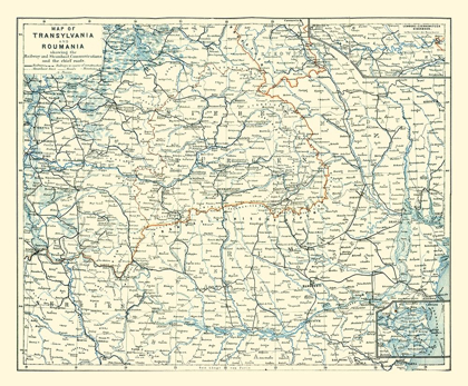 Picture of TRANSYLVANIA ROMANIA - BAEDEKER 1896