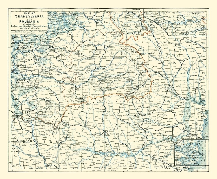 Picture of TRANSYLVANIA ROMANIA - BAEDEKER 1896