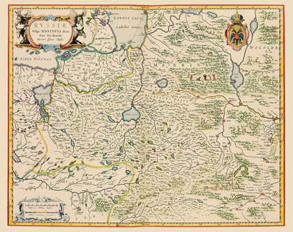 Picture of EUROPE RUSSIA - BLAEU 1638