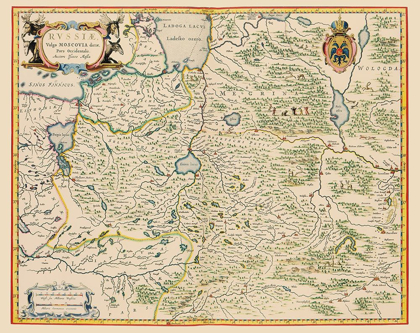 Picture of EUROPE RUSSIA - BLAEU 1638