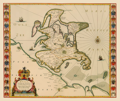 Picture of RUGIA ISLAND GERMANY - BLAEU 1631