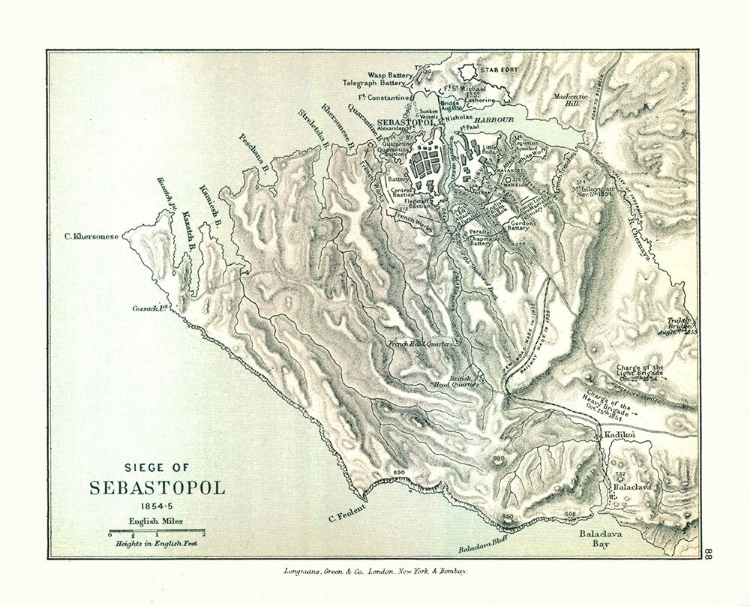 Picture of SIEGE OF SEVASTOPOL 1854 RUSSIA - GARDINER 1902