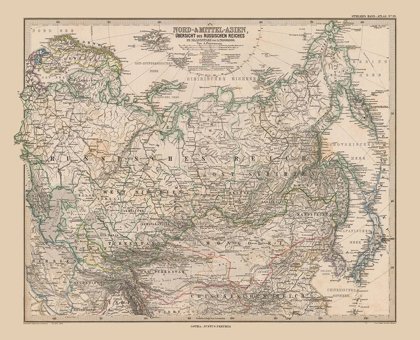 Picture of ASIA RUSSIA OVERVIEW - STIELER 1885