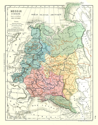 Picture of EUROPE RUSSIA - CORTAMBERT 1880