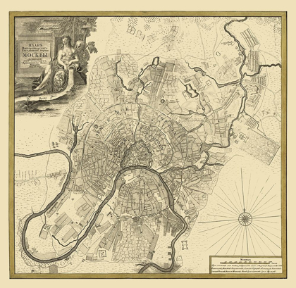 Picture of MOSCOW RUSSIA PLAN EUROPE - MICHURIN 1739