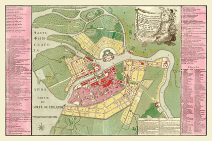 Picture of SAINT PETERSBURG PLAN RUSSIA - ROTH 1776
