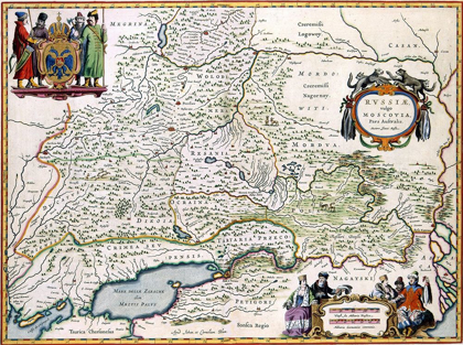 Picture of MOSCOW RUSSIA - BLAEU 1665