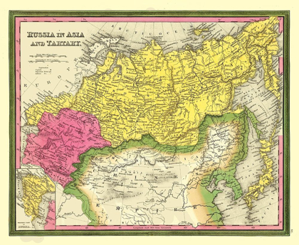 Picture of ASIA TARTARY RUSSIA - MITCHELL 1846