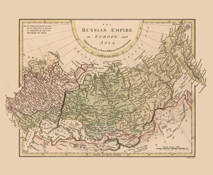 Picture of RUSSIAN EMPIRE EUROPE ASIA RUSSIA - WILKINSON 1801