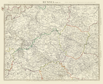 Picture of EUROPE WESTERN RUSSIA - BALDWIN 1834