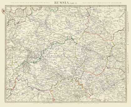 Picture of EUROPE WESTERN RUSSIA - BALDWIN 1834