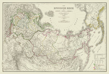 Picture of RUSSIAN EMPIRE IN EUROPE ASIA AMERICA RUSSIA