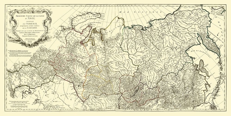 Picture of SIBERIA RUSSIA ASIA TARTARY - DANVILLE 1753