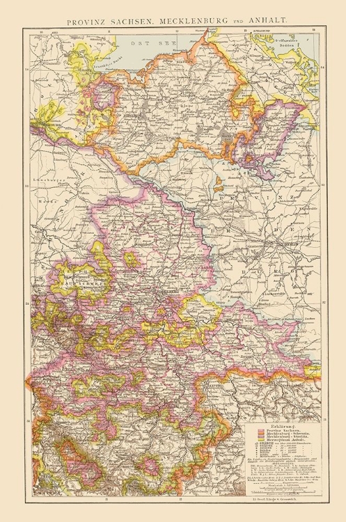 Picture of SAXONY MECKLENBURG REGION GERMANY - VELHAGEN 1881