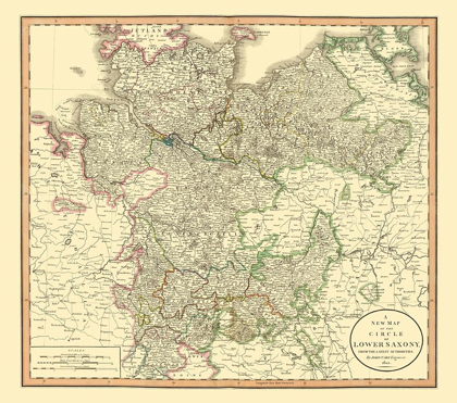 Picture of LOWER SAXONY GERMANY - CARY 1835