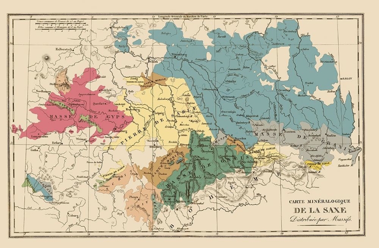 Picture of SAXONY REGION GERMANY - AGASSE 1827