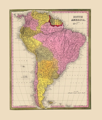 Picture of SOUTH AMERICA - MITCHELL 1846