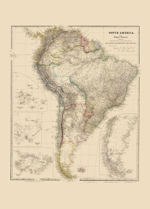 Picture of SOUTH AMERICA - ARROWSMITH 1844
