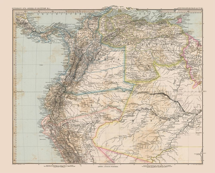 Picture of NORTH SOUTH AMERICA - STIELER 1885