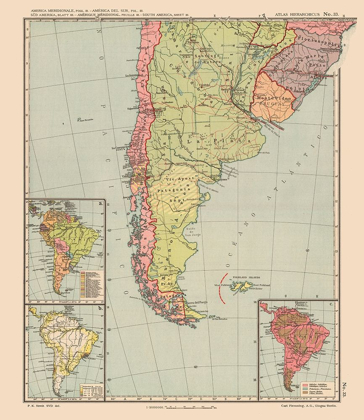 Picture of SOUTH AMERICA - STREIT 1913- 23 X 26.55