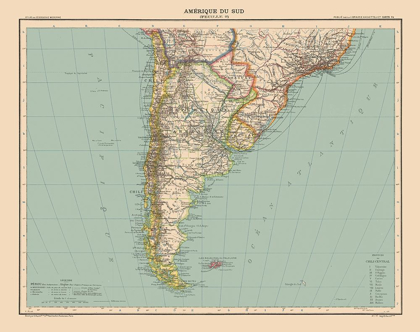 Picture of SOUTHERN SOUTH AMERICA - SCHRADER 1908