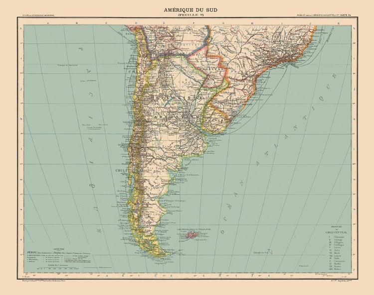 Picture of SOUTHERN SOUTH AMERICA - SCHRADER 1908