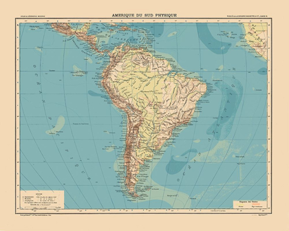 Picture of SOUTH AMERICA PHYSICAL - SCHRADER 1908