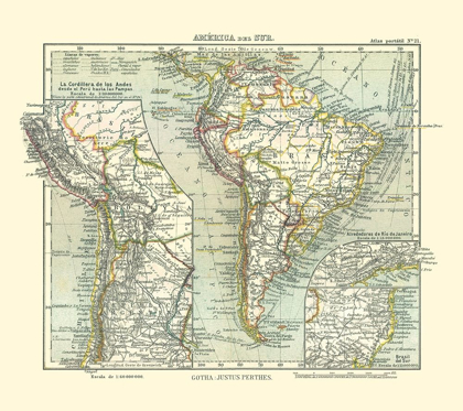 Picture of SOUTH AMERICA - PERTHES 1921