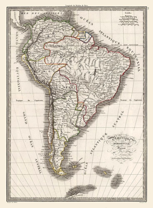 Picture of SOUTH AMERICA - MONIN 1839