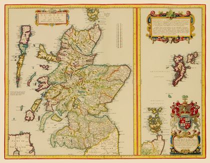 Picture of GREAT BRITAIN SCOTLAND - BLAEU 1654