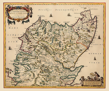 Picture of NORTH GREAT BRITAIN SCOTLAND - BLAEU 1654
