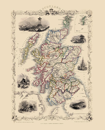 Picture of GREAT BRITAIN SCOTLAND - TALLIS 1851