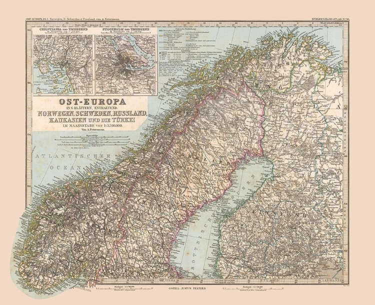 Picture of NORTHEAST EUROPE - STIELER 1885