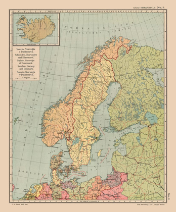 Picture of EUROPE SWEDEN NORWAY DENMARK - STREIT 1913