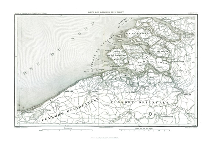 Picture of EUROPE MOUTHS OF SCHELDT BELGIUM - THIERS 1866
