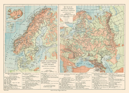 Picture of SCANDINAVIA LANDFORM RUSSIA SWEDEN NORWAY DENMARK