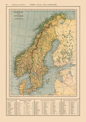 Picture of EUROPE NORWAY SWEDEN - REYNOLD 1921