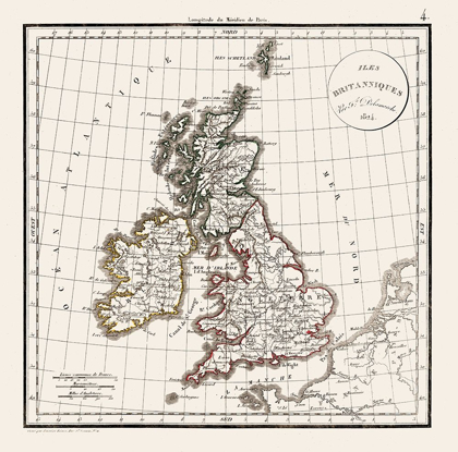 Picture of BRITISH ISLES ENGLAND - DELAMARCHE 1824