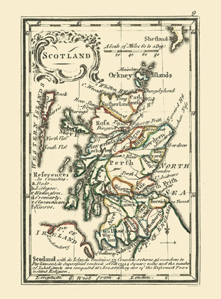 Picture of SCOTLAND - SMALL SCALE - OLD REGIONS