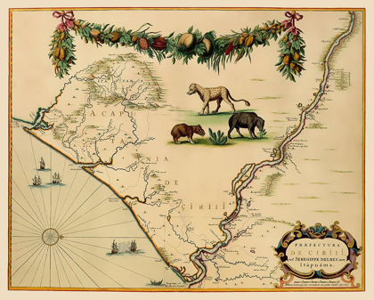 Picture of SERGIPE BRAZIL SOUTH AMERICA - BLAEU 1662