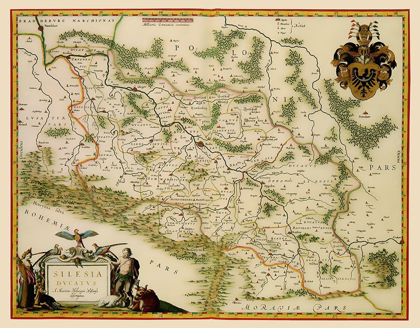 Picture of EASTERN EUROPE SILESIA REGION POLAND - BLAEU 1635